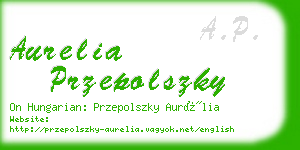 aurelia przepolszky business card